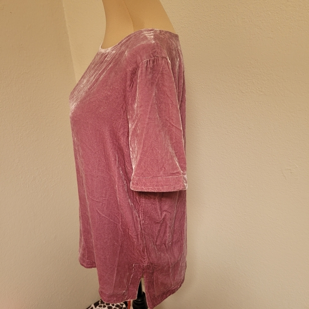 Sundance Lavender Velour Blouse - Picture 4 of 5